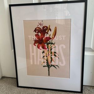 Custom framed RHOD wall art